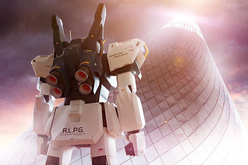Illustration for article titled This Man-Sized Gundam Model is Amazing